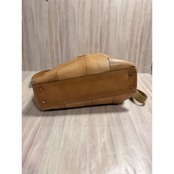 Coach Y2K Legacy‎ Transatlantic Business Leather Tote Briefcase Bag Tan F70103 - Image 3