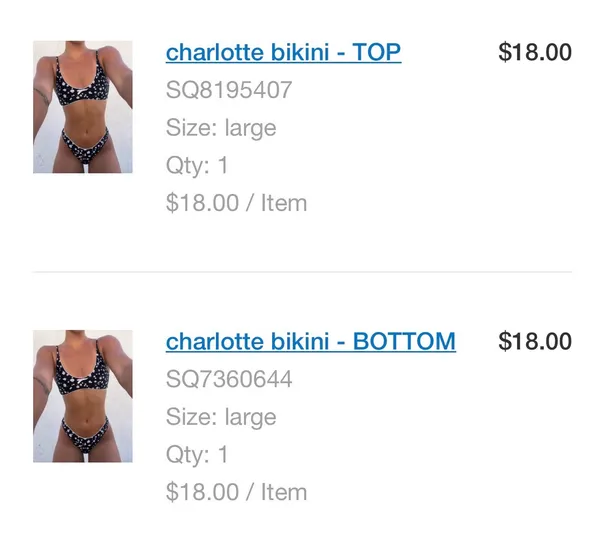 Pinit Co Bikini Black Size L - Image 4