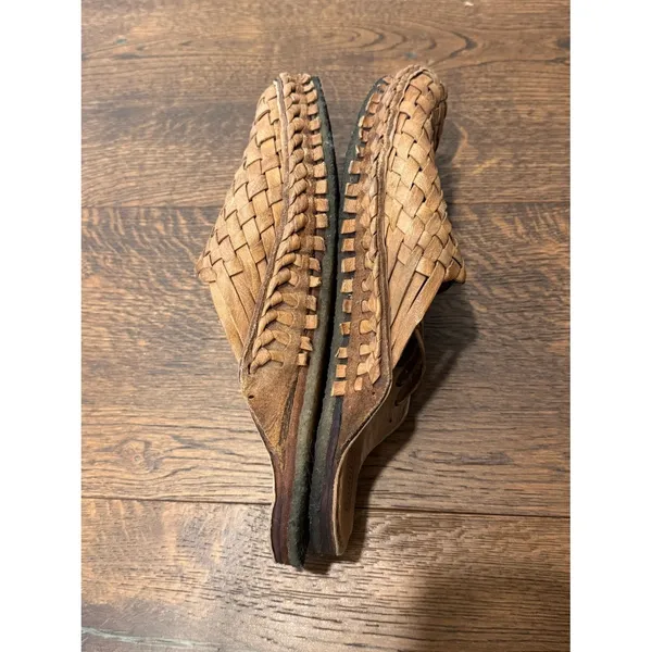 Mohinders Sz W9 Woven City Slipper in Oiled Brown - Image 5