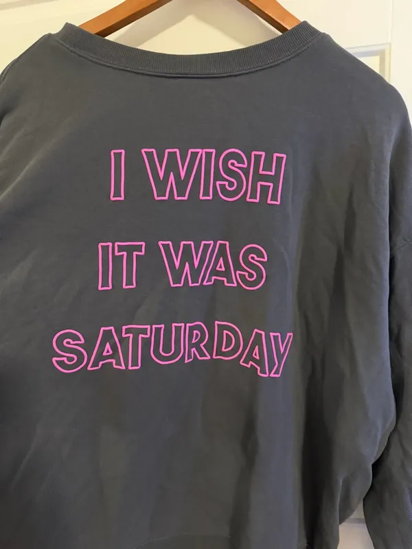 Wildfox I Wish it Was Saturday Sweatshirt - Image 6