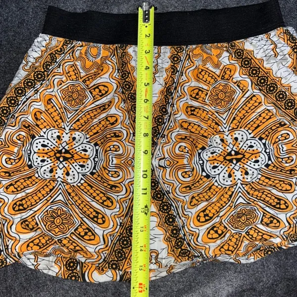 Womens Mini Skirt, Yellow White Pattern, Casual Summer‎ Fashion - Image 5