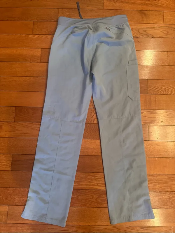 EUC FIGS Yola Cargo Scrub Pants | Slate Blue Women's Small Tall - Image 4