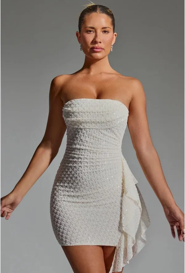 Oh Polly Beautiful Strapless White Dress - Image 2