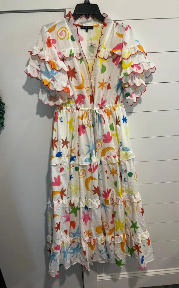 Charm Ruffle Maxi Dress - Image 4