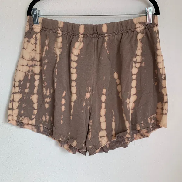 NWT Lulu's It's a Lifestyle Lounge Shorts‎ in Brown Tie-Dye - Image 2