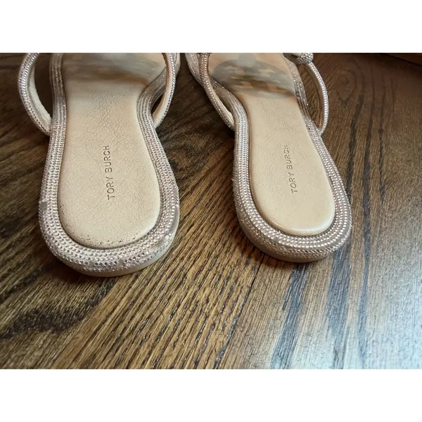 TORY BURCH Women's Miller Knotted Pave Sandal Sz 10 - Image 7