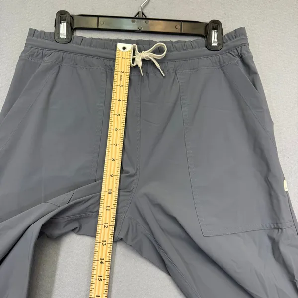 Vuori Gray Performance‎ Miles Jogger Pants Elastic Waist Drawstring Activewear M - Image 5