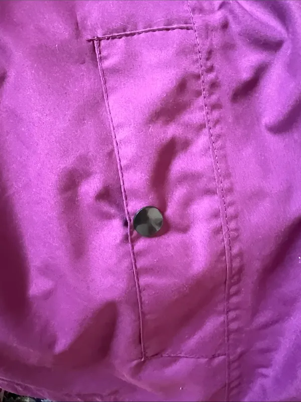 armadillo Hooded Rain Jacket womens purple wind jacket medium - Image 7