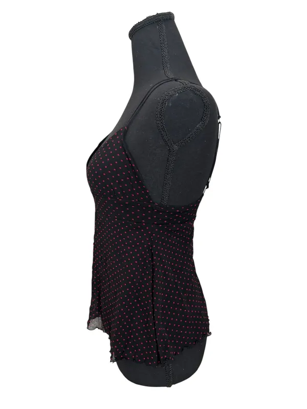 Cosabella Made in Italy S black red polka dot cami - Image 5