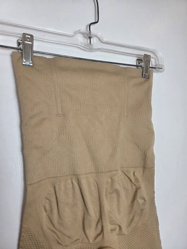 Beige Tummy Control Shapewear Thigh Abdomen Boning Support Slimming S/XS - Image 5
