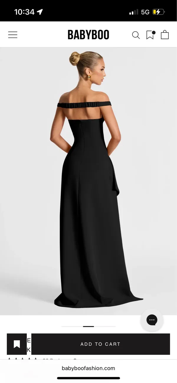Babyboo Black Maxi Dress - Image 5