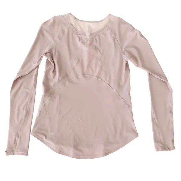 Size 4 Lululemon Sculpt Long Sleeve Powdered Mauve Top - Image 10
