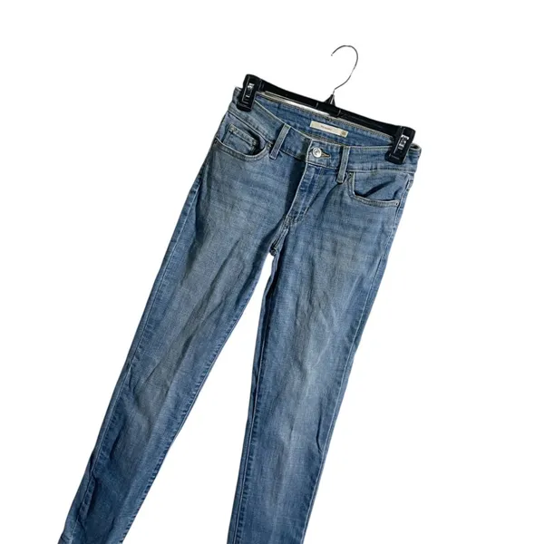 Levis 511 Skinny Womens Jeans Size 25 Medium Wash‎ Denim Stretch - Image 2