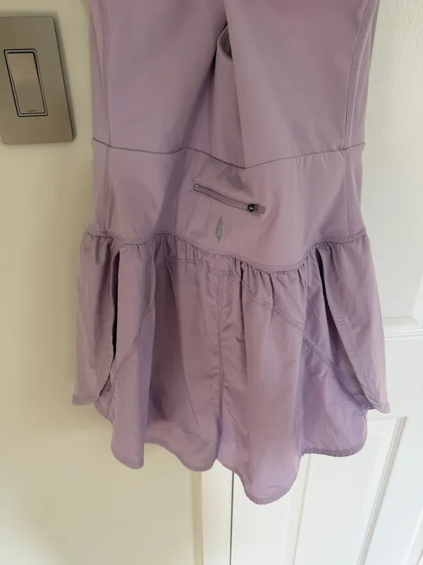 Free People Movement Righteous Runsie Athletic Romper Lilac XL Workout Tennis - Image 8