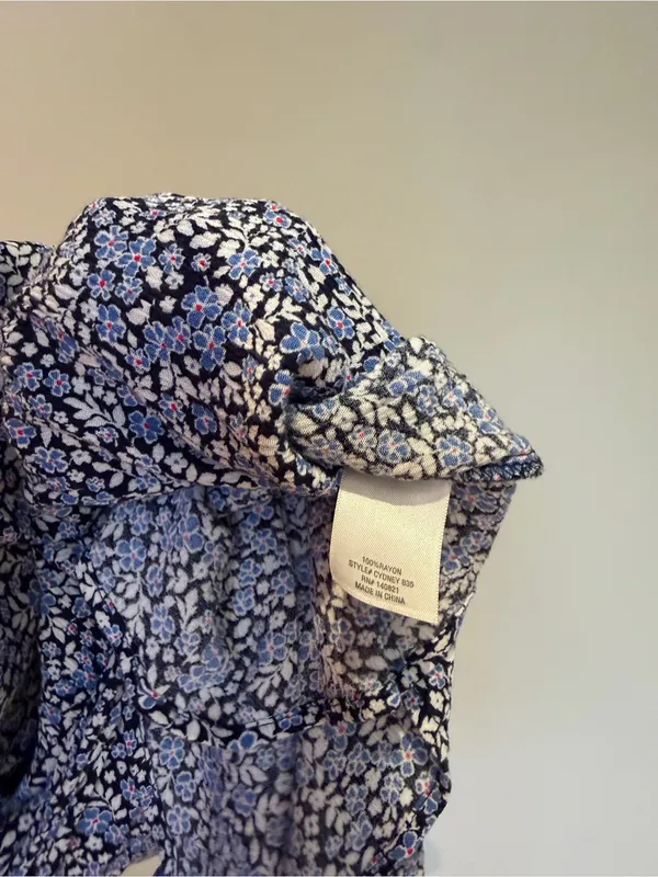 Miami by Francesca’s Blue Floral Flowy Mini Dress - Image 6