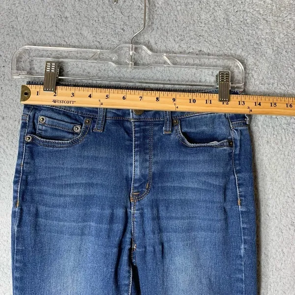 Aeropostale Jeans Womens 2 Blue High Waisted Stretch Denim‎ Jegging Distressed - Image 5
