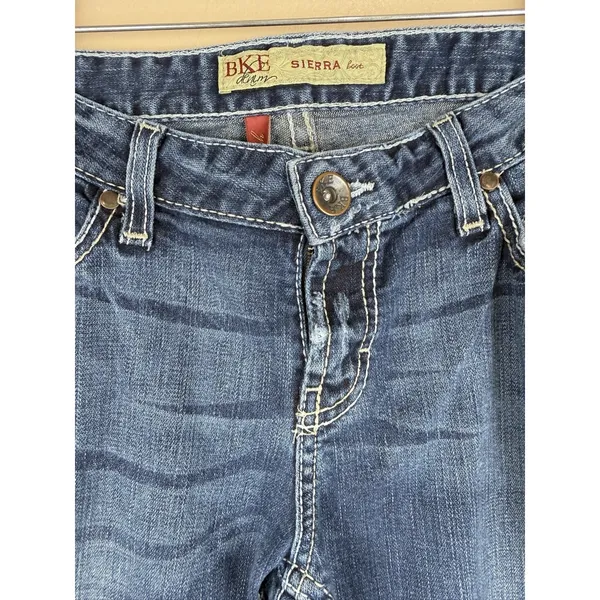 BKE Denim Sierra Bootcut Stretch Jeans Women’s Size 30x31.5 Low Rise Blue Denim - Image 3