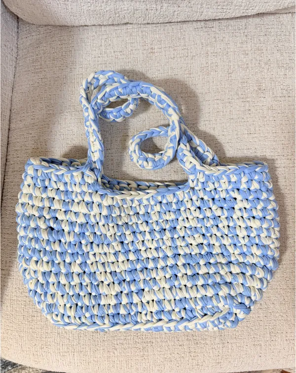 Crochet bag Blue - Image 2