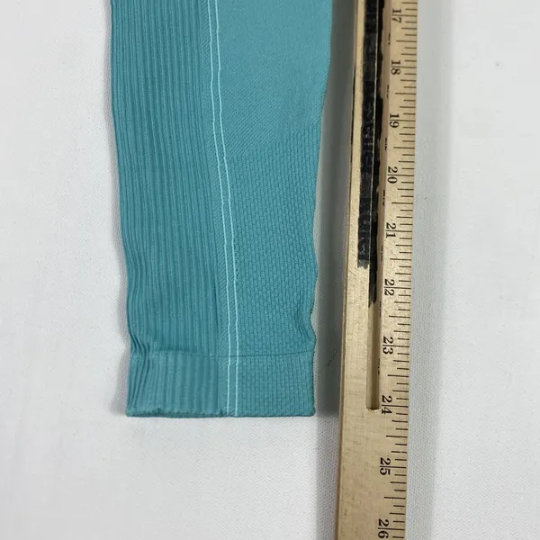Gymshark Leggings Womens Small Teal High Waist Seamless Yoga Pants Athletic‎ - Image 4