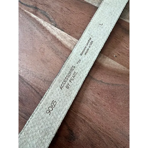 90's vintage L belt calf hair suede black animal print zebra women's wide - Image 5