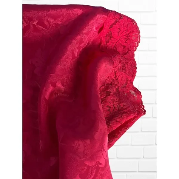 5/$25 Vintage‎ Val Mode Robe Women's Small Lingerie Romantic Moods Floral Lace - Image 3