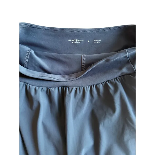 Old Navy Sleek Tech Go-Dry High Rise Bubble Skort Small Navy Tennis Golf - Image 6