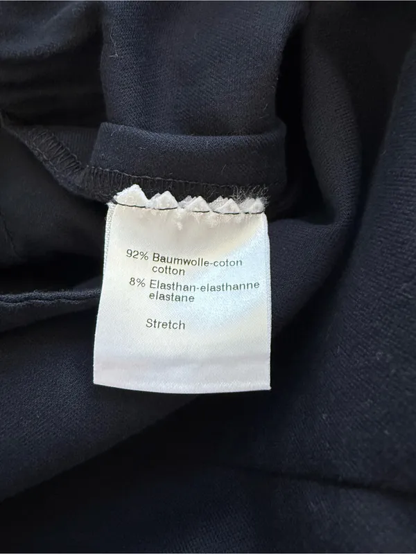 AKRIS Structured Single Button Navy Cotton Blazer Size 8 - Image 7