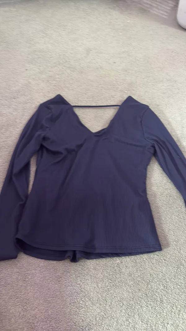 Navy long sleeve Purple - Image 2
