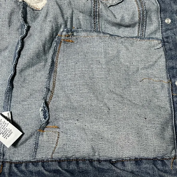 L Ci Sono Blue Gray Polyester DenimJean Jacket Sweatshirt Autumn Casual Women’s - Image 9