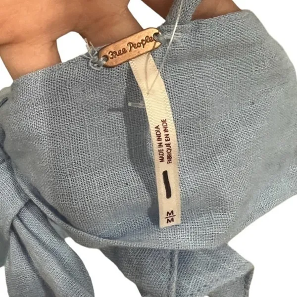 Free people Blue micro Crop top - Image 3