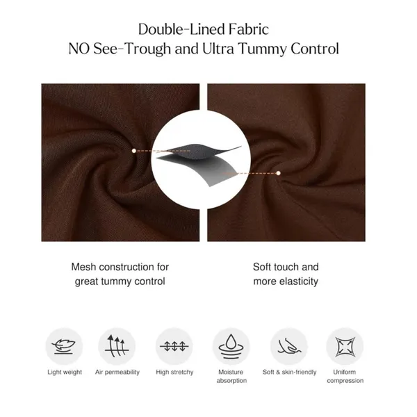 NWT‎ Popilush Brown Shapewear Bodysuit with Plunge Neckline - 3XL - Image 3