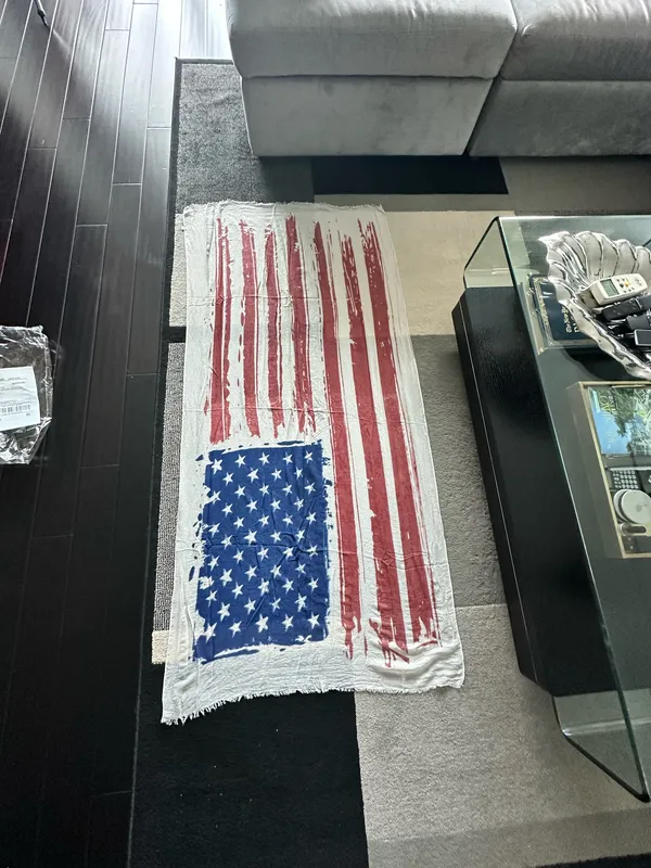 Oversized American flag scarf Multiple - Image 6