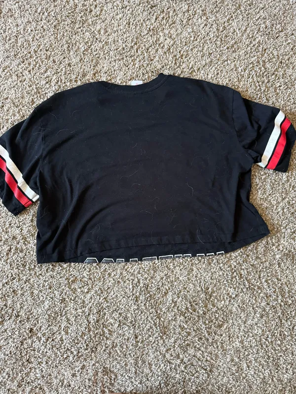 Cropped Tee Black Size XL - Image 3