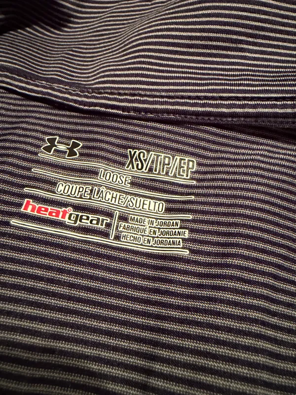 Under armour heatgear loose micro stripe 1/4 quarter long sleeve shirt - Image 3