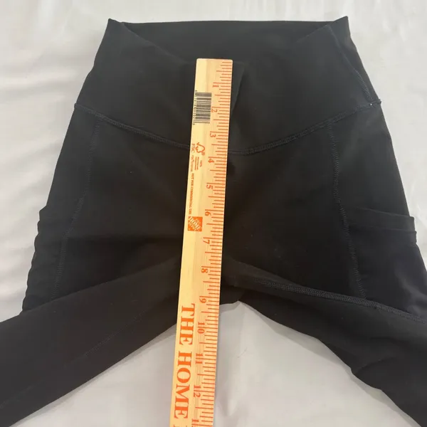 Fabletics PowerHold High Waisted Pocket Leggings Black Compression 7/8 Length S - Image 8