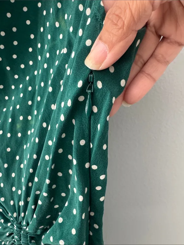 Maeve Anthropologie Polka Dot Top Size 2 Office Business Casual - Image 5