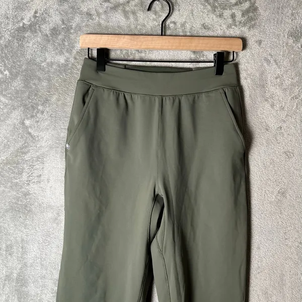 Figs On Shift High Waisted‎ Contourknit Slim Pants XS Moss Green Nursing New - Image 2