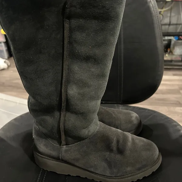 UGG Black Suede Boots size 8 - Image 4