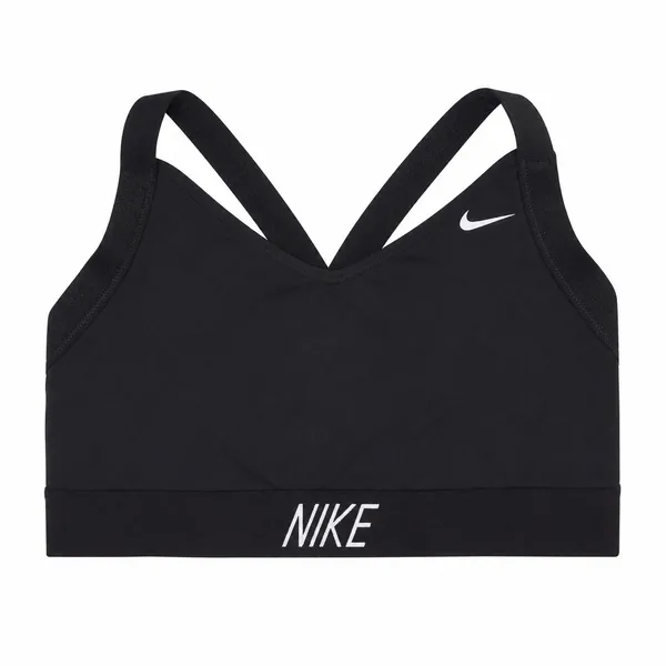 Nike XL Sports Bra Pro Indy Dri-FIT Cross-Back Black 858583-010 Activewear Logo - Image 2