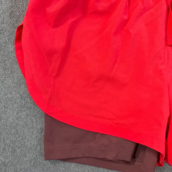 Gymshark Women's Running 2 in 1 Shorts Bold Pink/Magenta Brown Size Small Active - Image 3