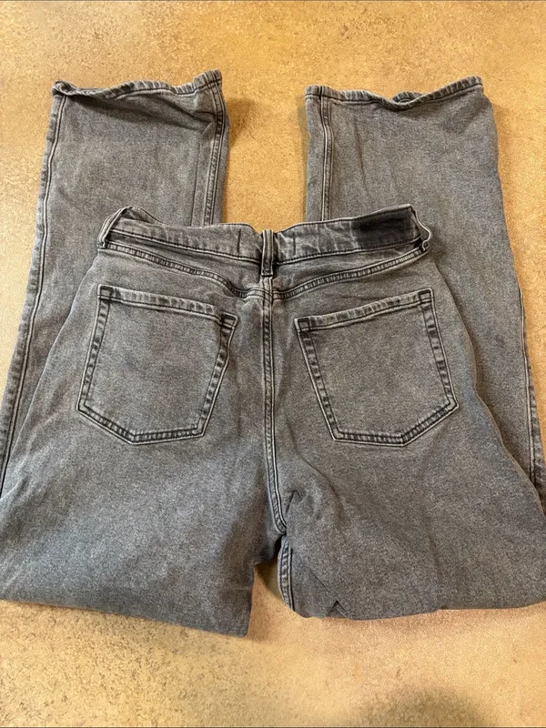 Hollister Women's Wide Leg Pants - Washed Gray - Image 2