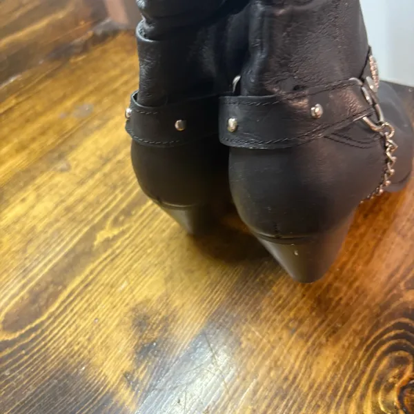 Dingo‎ Black Slouchy Western Boots Size 5 - Image 5