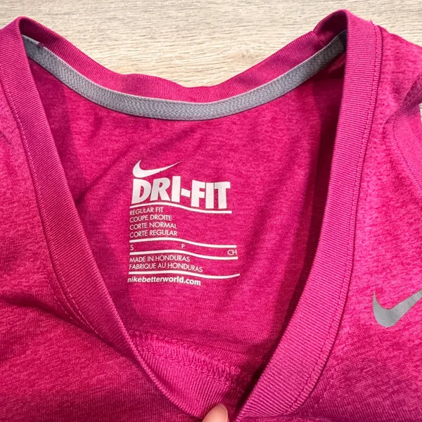 Nike Dri-Fit Tank Top Womens Pink‎ Athletic Sleeveless Workout Gym Shirt Small S - Image 5