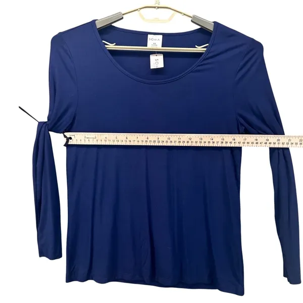 Soma Long‎ Sleeve Top Blue XS - Image 11