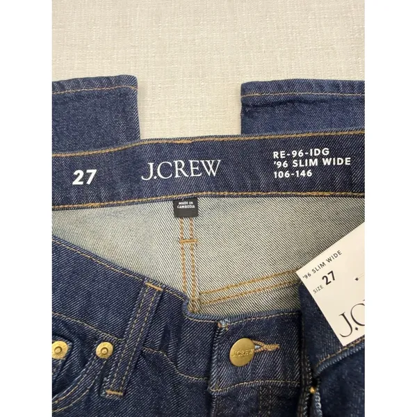 J. Crew 96 Slim Wide Dark Indigo Jeans - Image 13