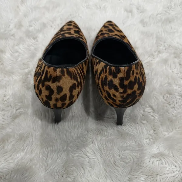 Aerosoles leopard print calf hair pumps pointed toe‎ stiletto heel Womans 6.5 - Image 4