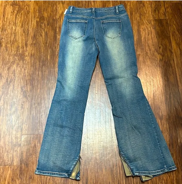 Cider High Waist Zipper Jeans - Image 4