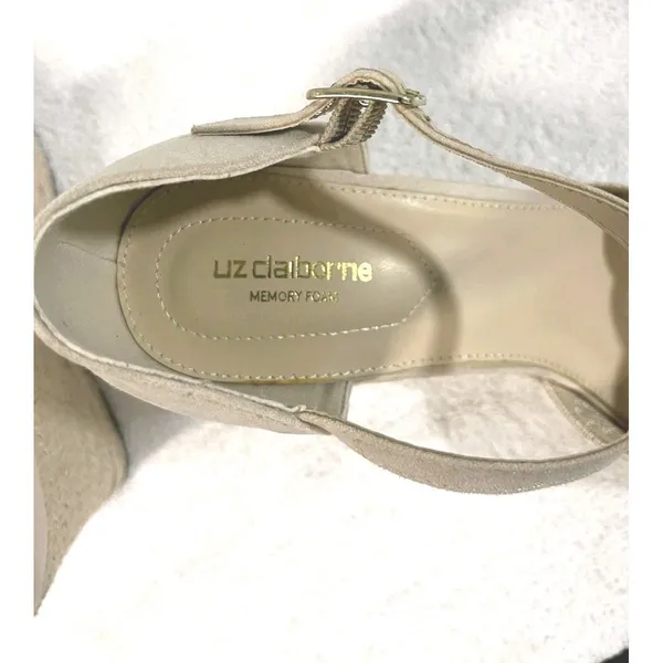 Liz Claiborne Wedge Platform Ankle Strap Women's Shoes Size 10M - Image 6