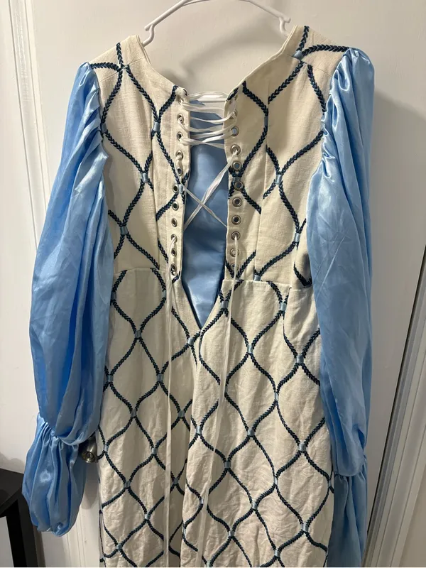 Ever After cosplay renaissance dress Blue Size L - Image 7