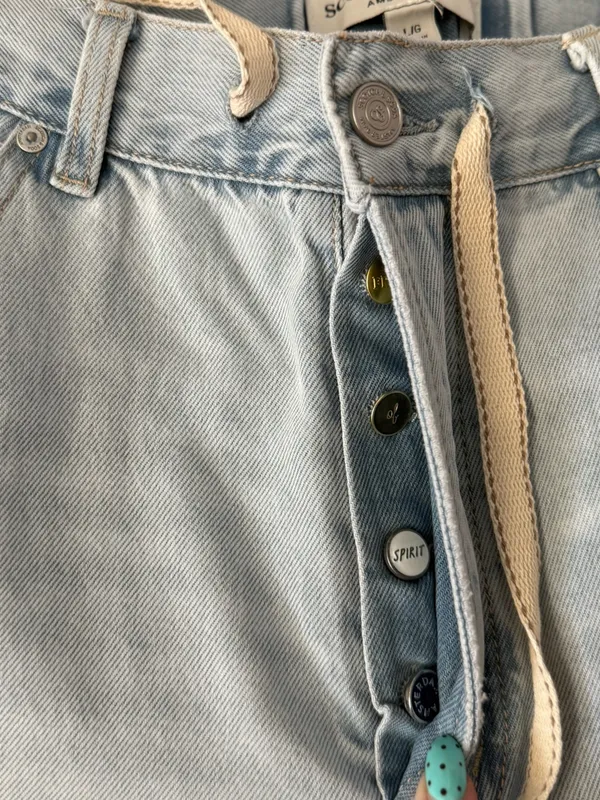 NWT Scotch‎ & Soda The Wave "La Vague" Drawstring Wide Leg Jeans- Size Large - Image 3